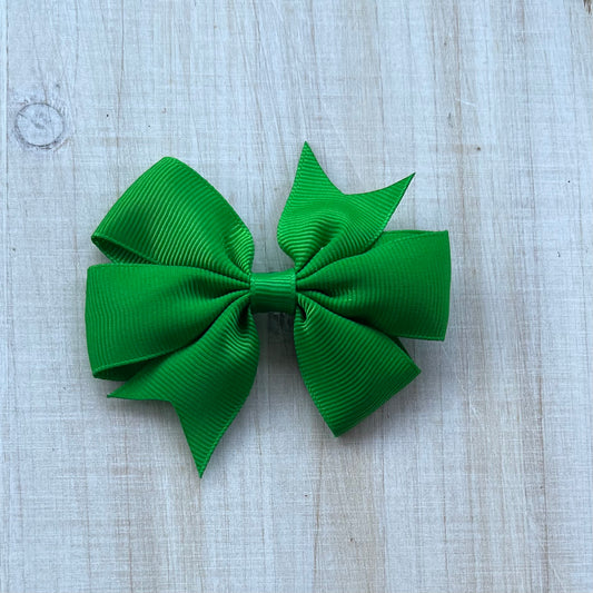 Green pinwheel bow
