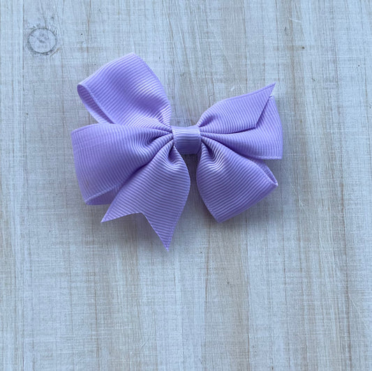 Lilac pinwheel bow