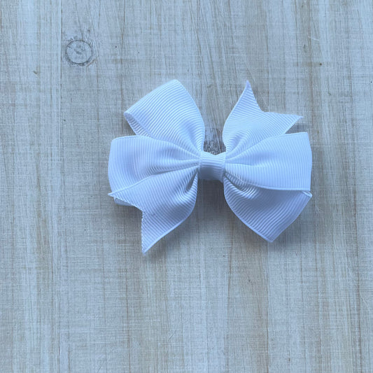 White pinwheel bow